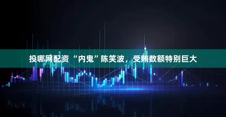 投哪网配资 “内鬼”陈笑波，受贿数额特别巨大